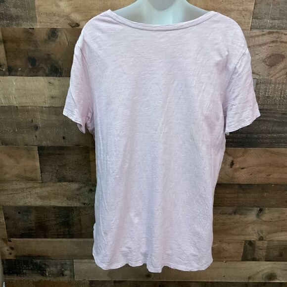 Old Navy Tee Shirt Round Neck Short Sleeve Pink Red Blue Yes Girl Yes Logo XL - Picture 8 of 9